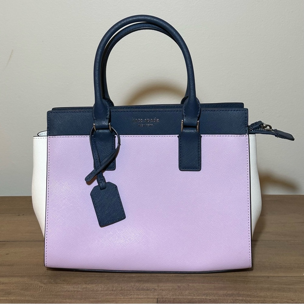Kate Spade medium size tri colour hand bag with removable crossbody strap nwot